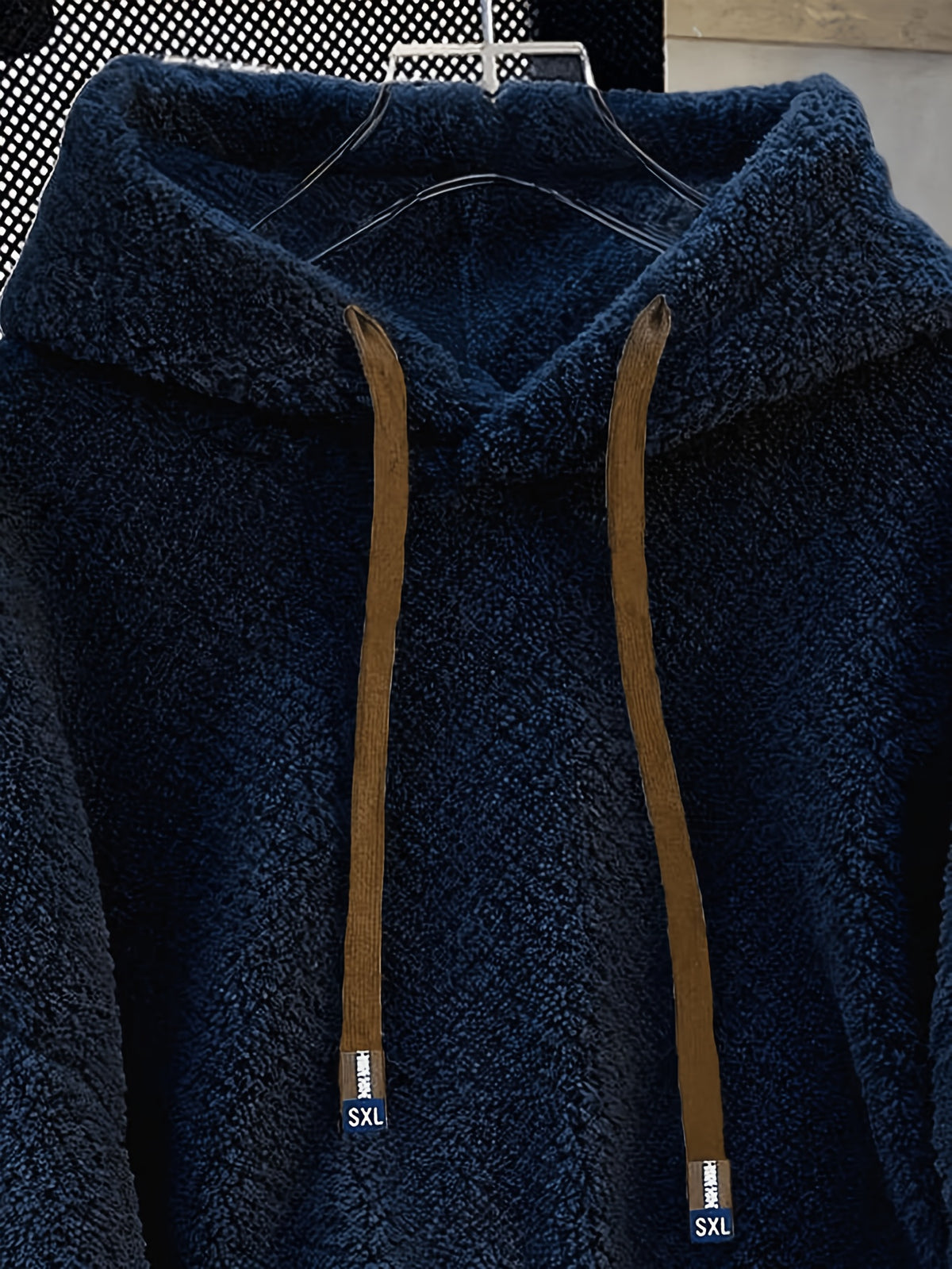 Autumn and Winter New Fleece Hoodie - Navy Color