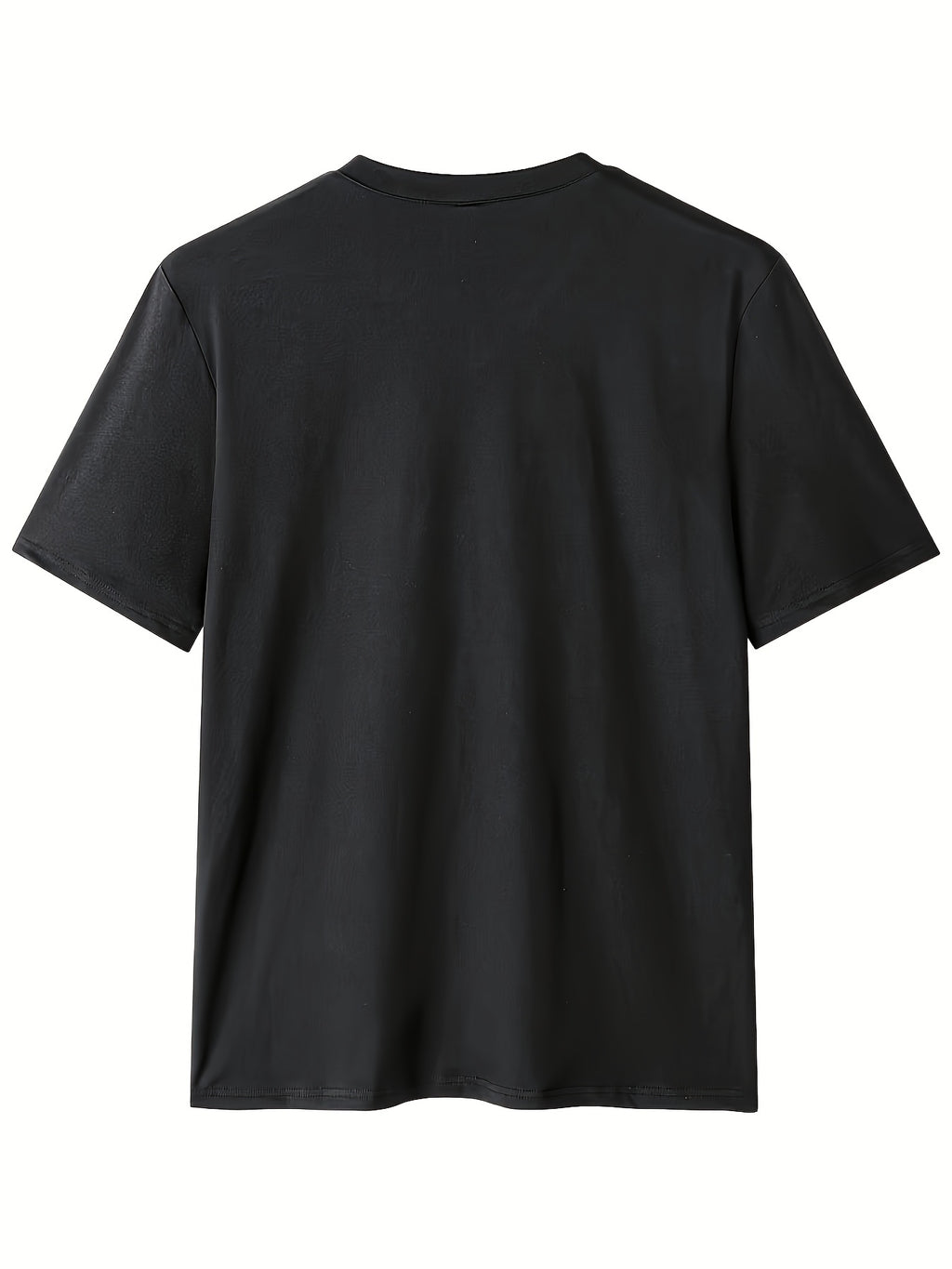 Men'S Patchwork V-Neck Short Sleeve T-Shirt, Suitable for Summer Outdoor Casual Wear, Casual Versatile Knit Top - Dark Gray 3