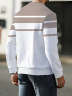 Men's Crew Neck Sweatshirt, Trendy Brand, Long Sleeve, Fall/Winter 2026 Winter Clothes for Men - Mixed colors