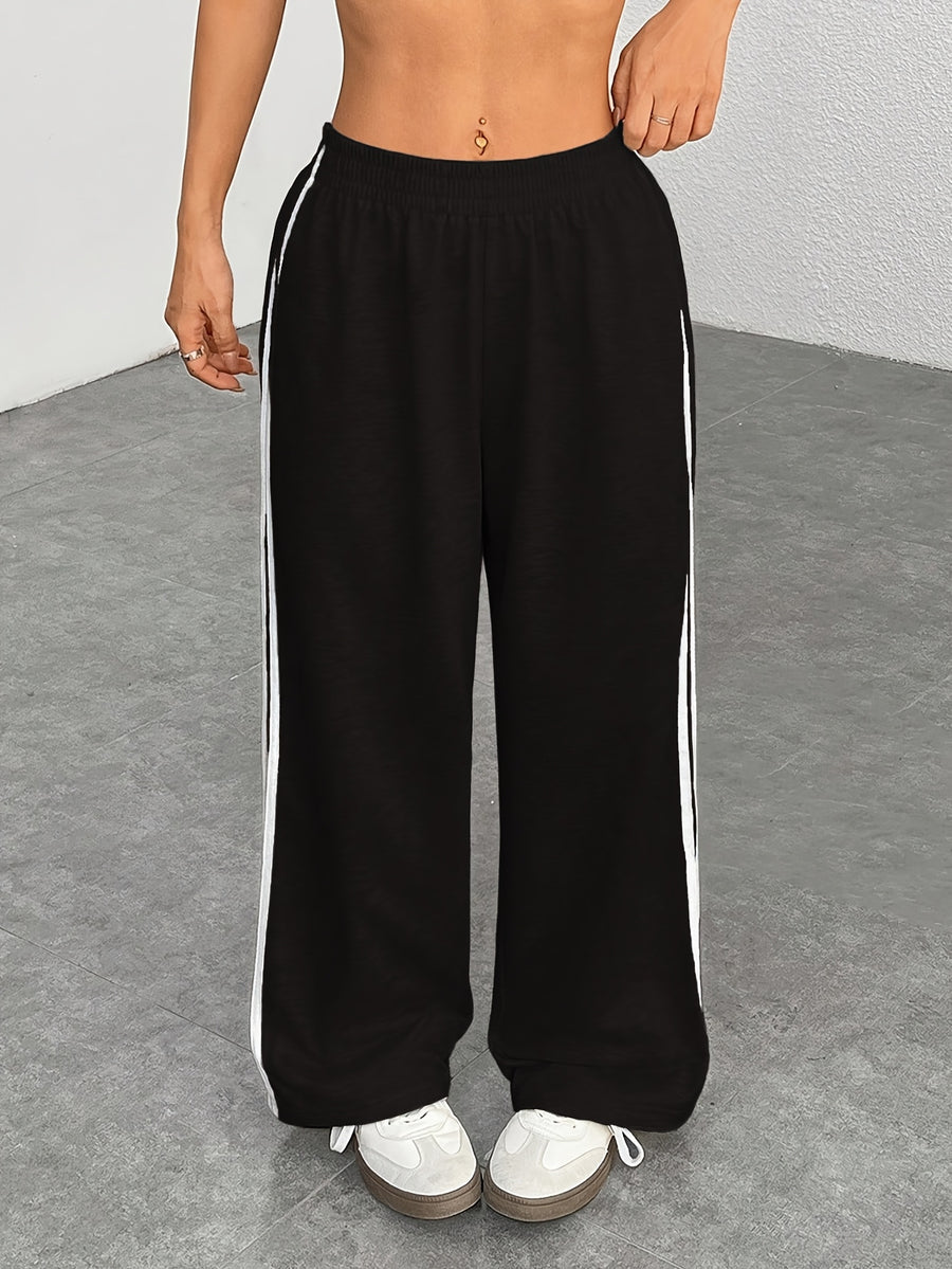 European and American Style Women's Versatile Casual Sports Commuter Pants - Black