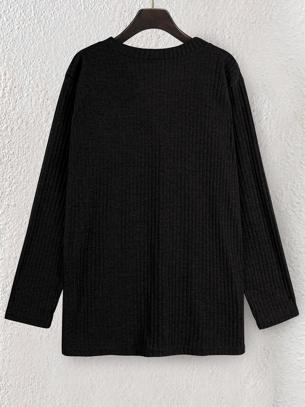 Women's Fashion Warm Cardigan with Pockets - Black