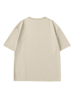 Paul Frank Summer Men's Pure Cotton Street Style Refreshing Pullover Short-Sleeve T-Shirt - Light Khaki