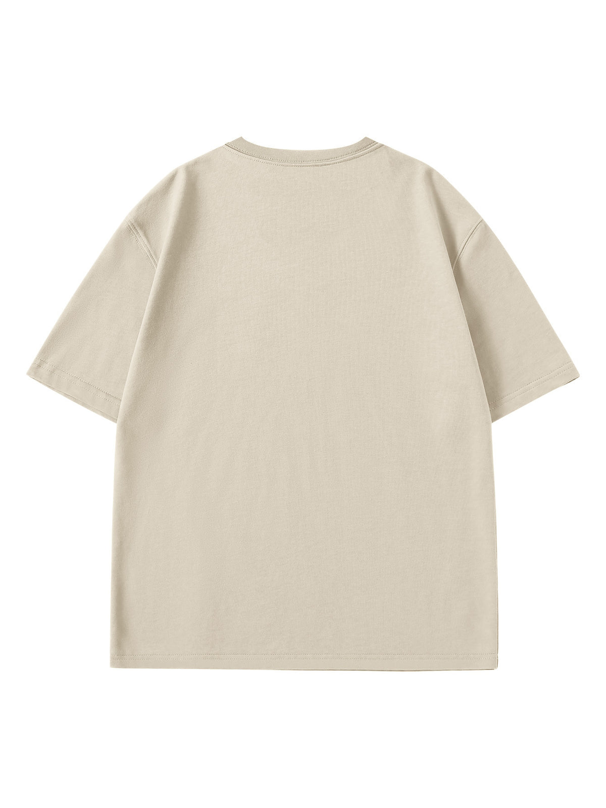 Paul Frank Summer Men's Pure Cotton Street Style Refreshing Pullover Short-Sleeve T-Shirt - Light Khaki