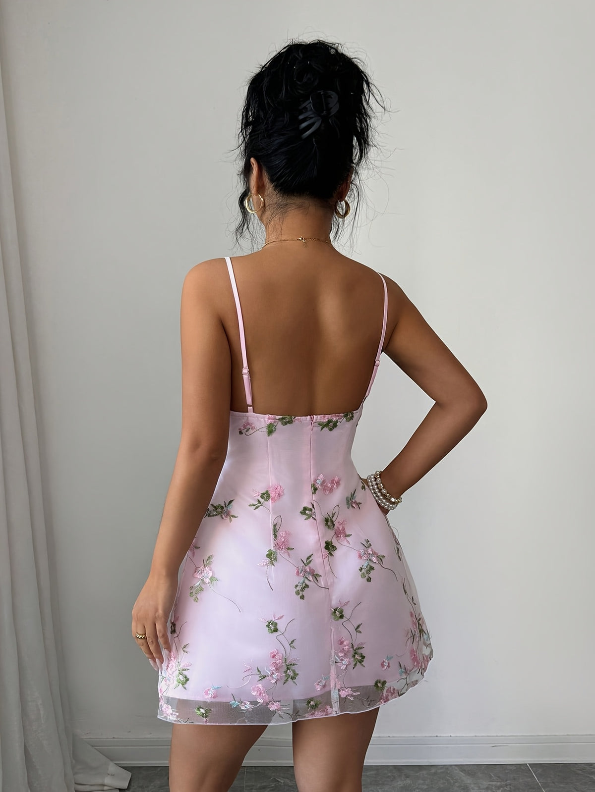 Women's Elegant Off-Shoulder -Line Mini Dress with Waist Embroidery & Flared - Suitable for Wedding Guest Dresses, Cocktail Outfits, Birthday, Prom, Valentine's Day, Machine Washable Wedding Season Attire - Light Purple