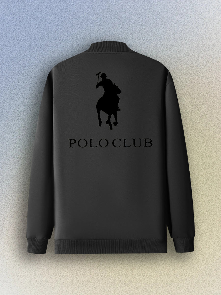 2025 Women's New Casual Sport Jacket, Popular Print Design with Double Print on Front and Back, Baseball Collar, Pockets, Comfortable Breathable Stretch Fabric, Fitted Hem and Cuffs - Black