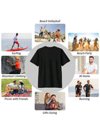 Men'S Trendy Casual Sports T-Shirt, Vintage NEW YORK Letter Striped Print Design, Fashionable Thin And Breathable Tee, Machine Washable Casual Short Sleeve Top - Mixed Color 2