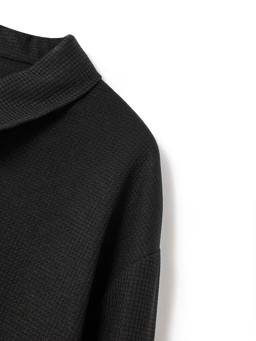 Men'S Waffle Texture Lapel Jacket - Minimalist Letter Print - Premium Texture And Layered Feel - Soft, Breathable, Comfortable, Versatile - Functional Pockets for Storage - Ideal for Business Commute, Casual Wear, And Travel - Black 1
