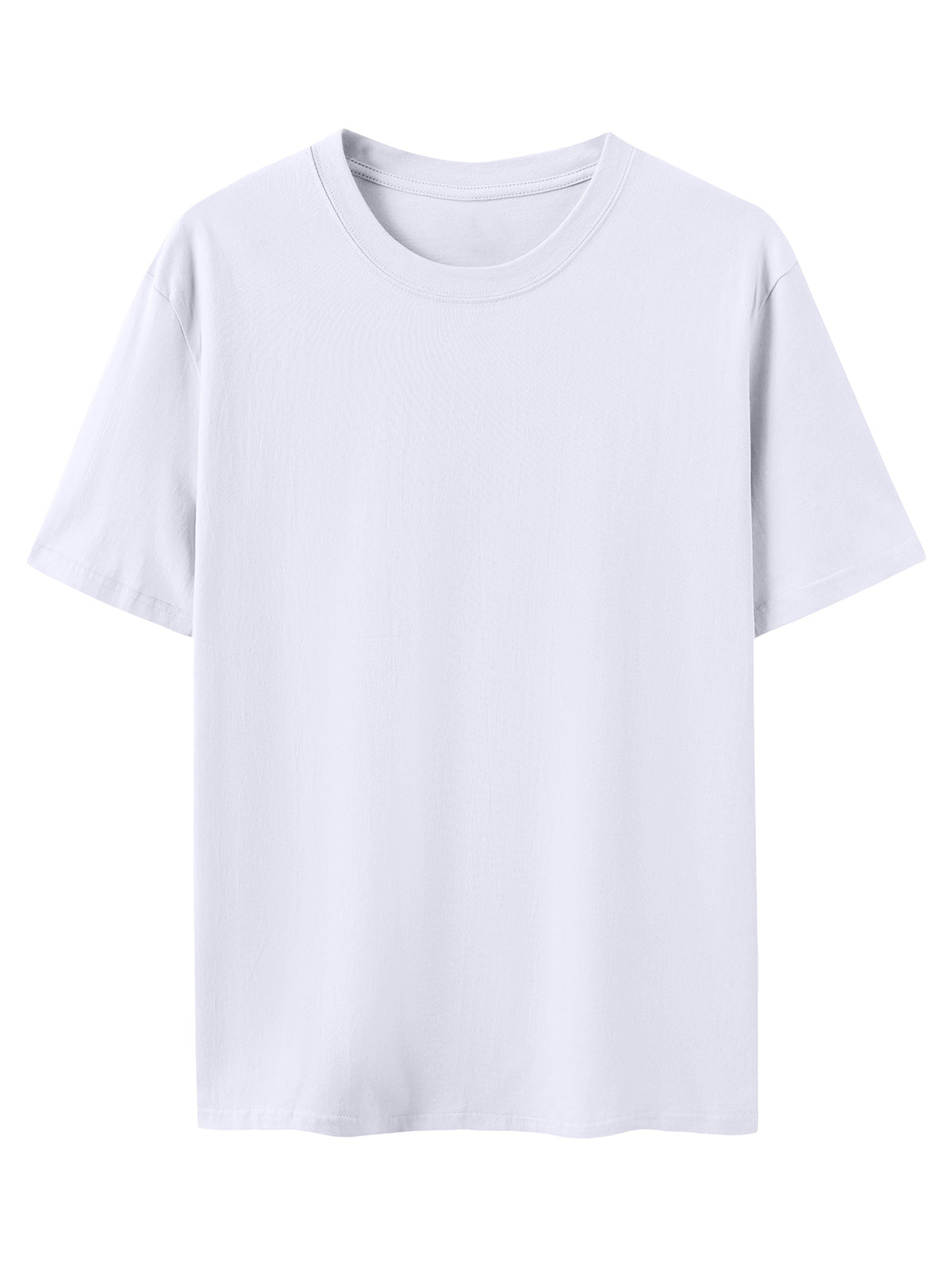 Men's New Style Pure Cotton Short Sleeve Crew Neck T-Shirt with Palm Tree Sunset Print, Suitable for Vacation, Daily Casual Wear, Comfortable, Soft, Breathable, Summer Essential - White