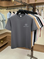 Kartmar CRRTMARO Summer New Round Neck Quick-Dry Short Sleeve T-Shirt Men'S Youth Loose Casual Short Sleeve Top Men'S Clothing SP - Grey
