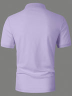 Josh Rose OBM Men's Fashion Versatile Business T-Shirt - Light Purple