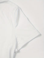 2026 Spring/Summer New Y2K Style Short Sleeve Graphic T-Shirt - Geometric Print - Sexy Hot Vibe - Street Fashion Versatile - Black White Pink Casual Top - All-Season Comfort - Trendy Round Neck Shirt - Stretchy Material - Top Choice for Spring/Summer - White