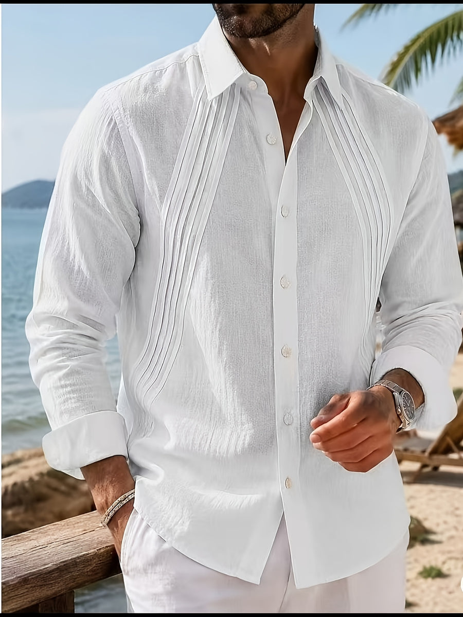 Men's Fashion Casual Shirt - White