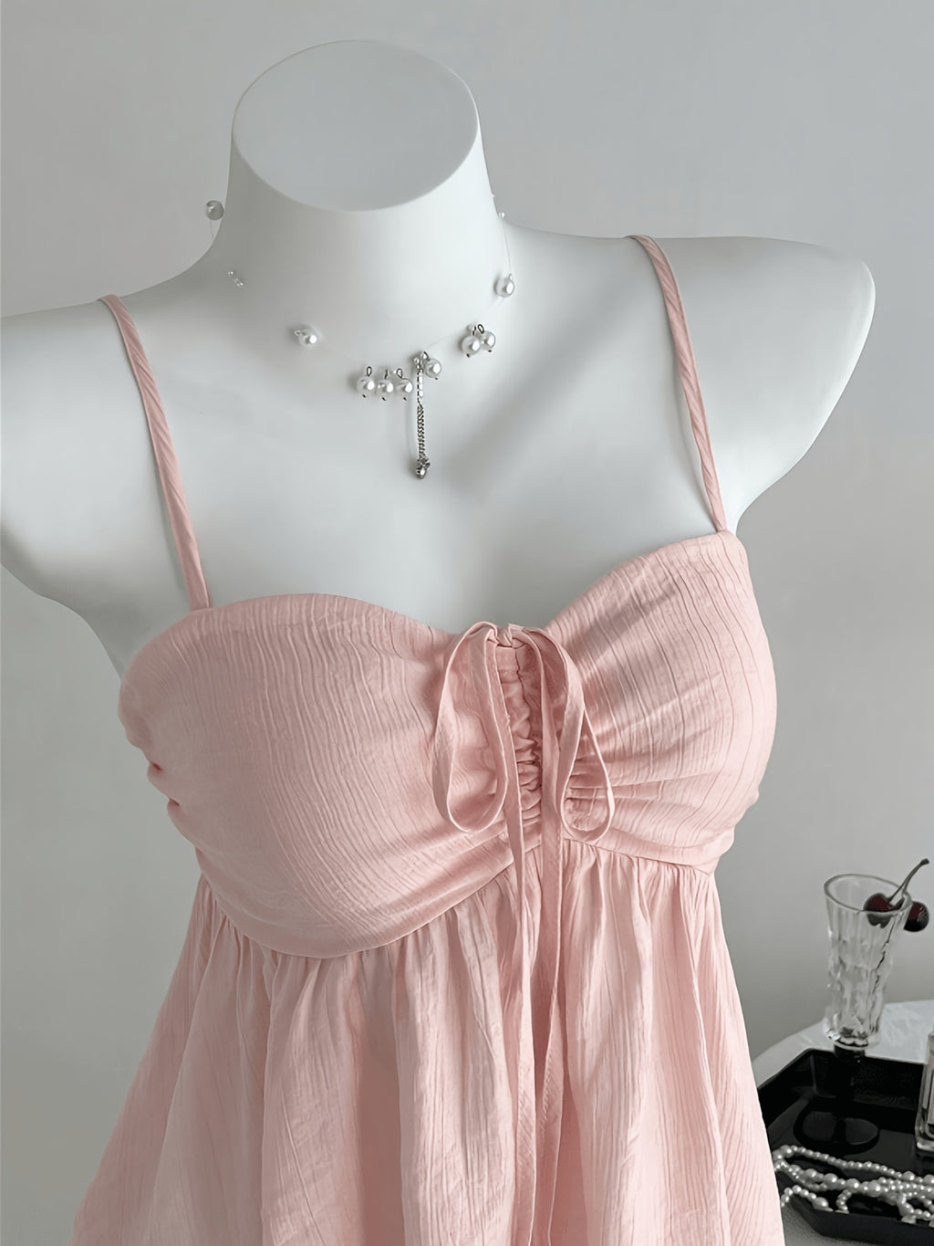 ZLLZ Women'S Cute Solid Color Cami Top, Summer - Pink