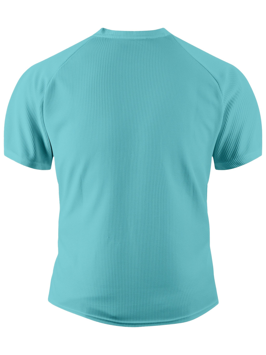Summer Casual Fashion Men's Short-Sleeve Henley T-Shirt, Outdoor Leisure Work Running Comfortable European and American Trendy Versatile Men's Casual Shirt, Minimalist Outdoor Breathable Training Casual Men's Versatile Polo Shirt - Sky Blue