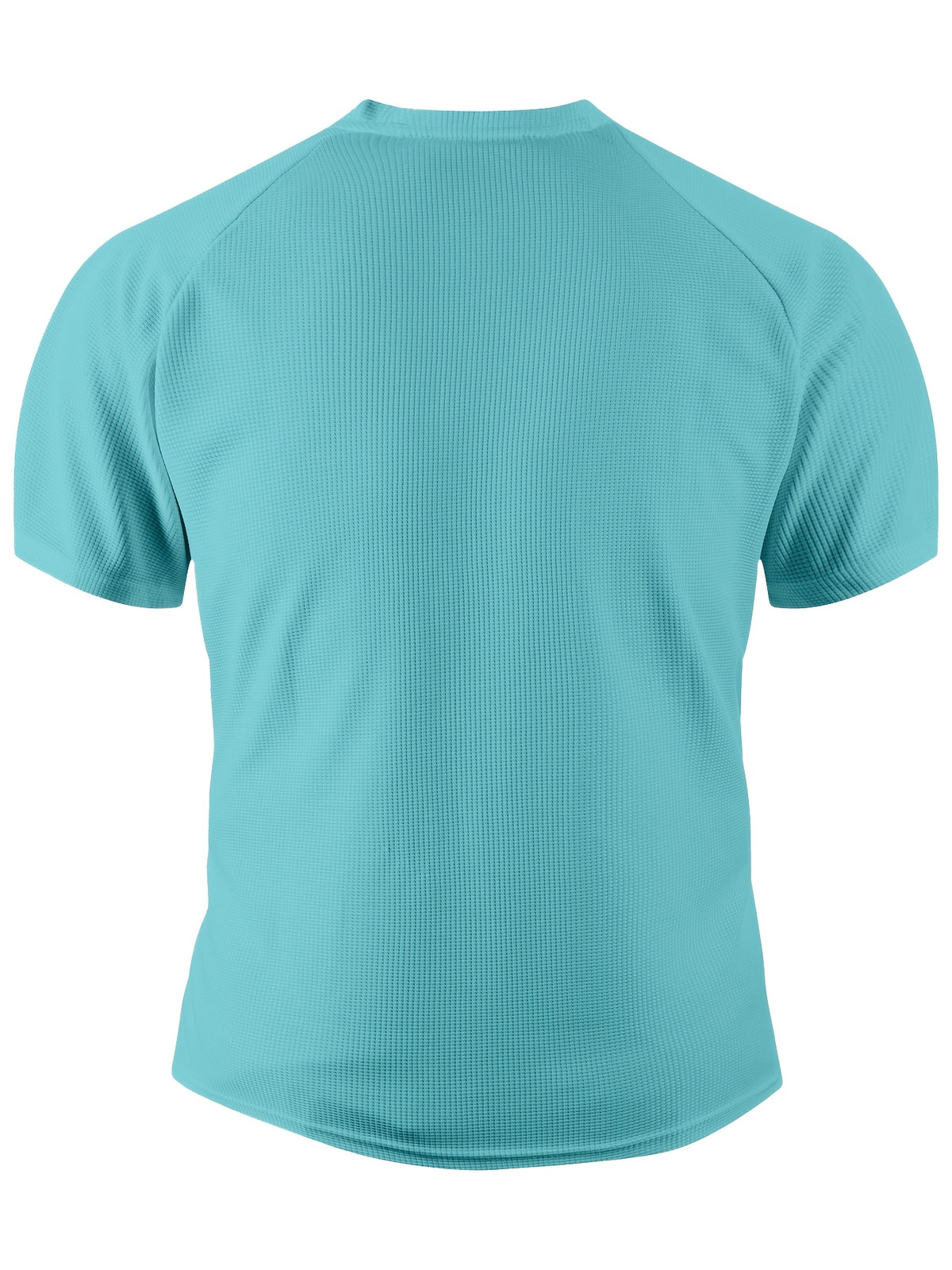 Summer Casual Fashion Men's Short-Sleeve Henley T-Shirt, Outdoor Leisure Work Running Comfortable European and American Trendy Versatile Men's Casual Shirt, Minimalist Outdoor Breathable Training Casual Men's Versatile Polo Shirt - Sky Blue
