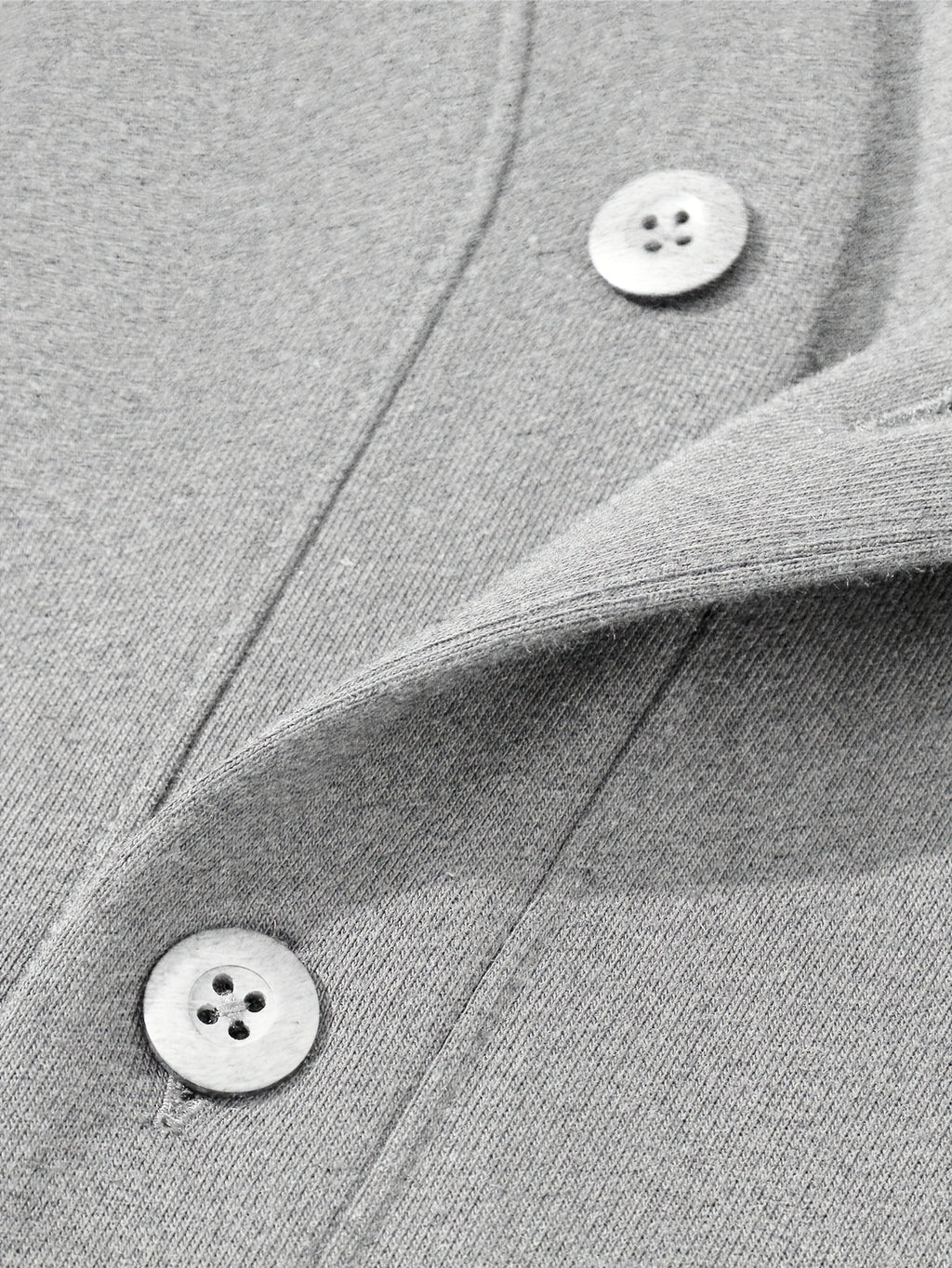 Paul Frank Men's Knit Casual Button-Up Cardigan with Slanted Monkey Logo Print - Grey