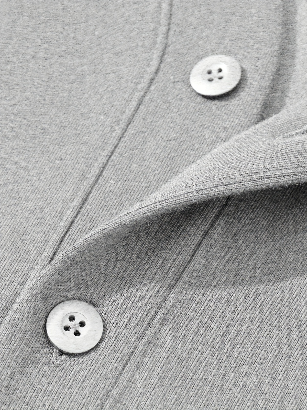 Paul Frank Men's Knit Casual Button-Up Cardigan with Slanted Monkey Logo Print - Grey