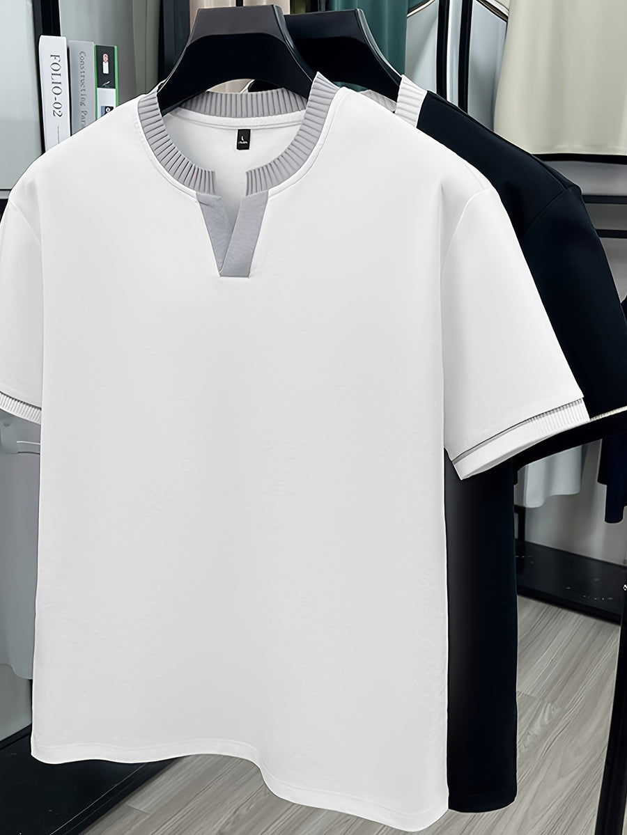 Men'S Summer Short Sleeve Shirt, Comfortable And Carefree - SINBOS - White