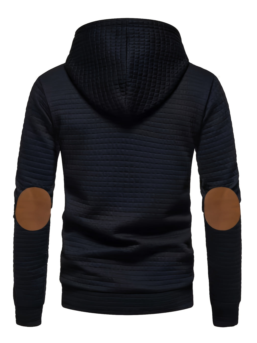 Pddzhaojun Small Checkered Three-Dimensional Hooded Sweatshirt, Autumn Essentials - Black