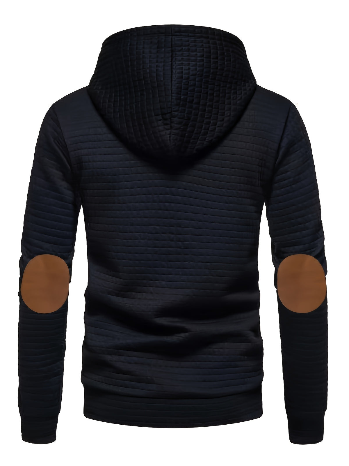 Pddzhaojun Small Checkered Three-Dimensional Hooded Sweatshirt, Autumn Essentials - Black