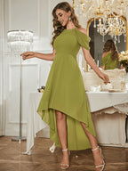 Women'S Evening Gown, Host Performance Dress, Bridesmaid Dress, Prom Evening Dress, Concert Performance Dress, Awards Ceremony Dress - Olive Green