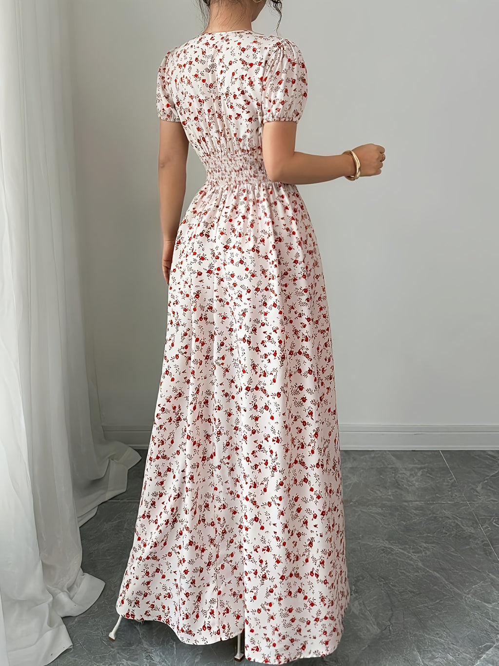 Fashion Printed Women'S Summer Elegant Women'S Long Dress 9008 - Multicolor