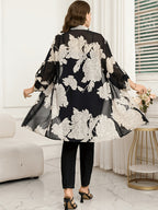 New Women's Elegant Long-Sleeve Shirt for Spring/Summer, Summer Chiffon Printed Blouse, Elegant Button- Shirt, Spring/Summer Commuter Shirt, Elegant Women's Top, Women's Office Wear, Women's Commuter Wear, Social Occasion Top, Women's Casual Top - Multicolor