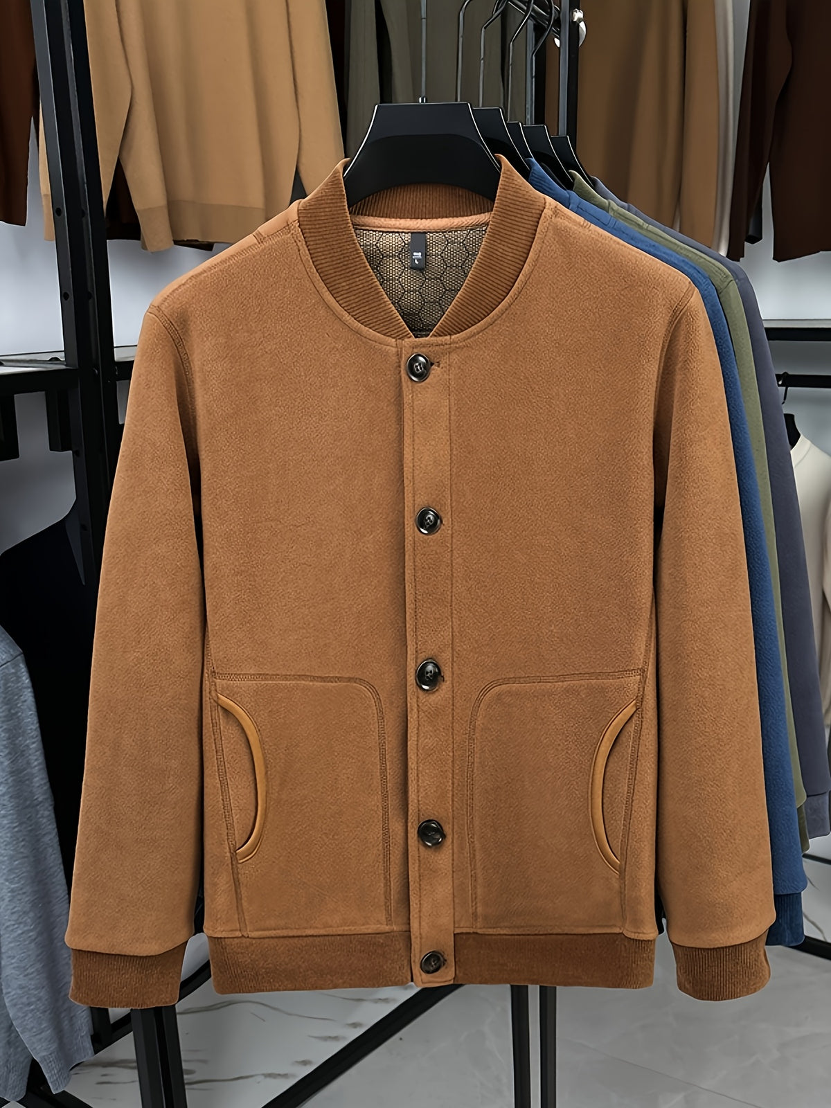 Father's Day Gift for Men: 2026 Spring/Autumn New Style Men's Jacket, Unlocking a Mature Spring Vibe, Lightweight and Comfortable, Suitable for the Changeable Weather of Early Spring - Orange