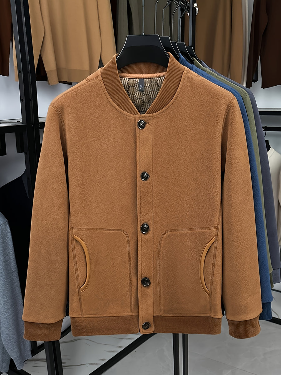 Father's Day Gift for Men: 2026 Spring/Autumn New Style Men's Jacket, Unlocking a Mature Spring Vibe, Lightweight and Comfortable, Suitable for the Changeable Weather of Early Spring - Orange