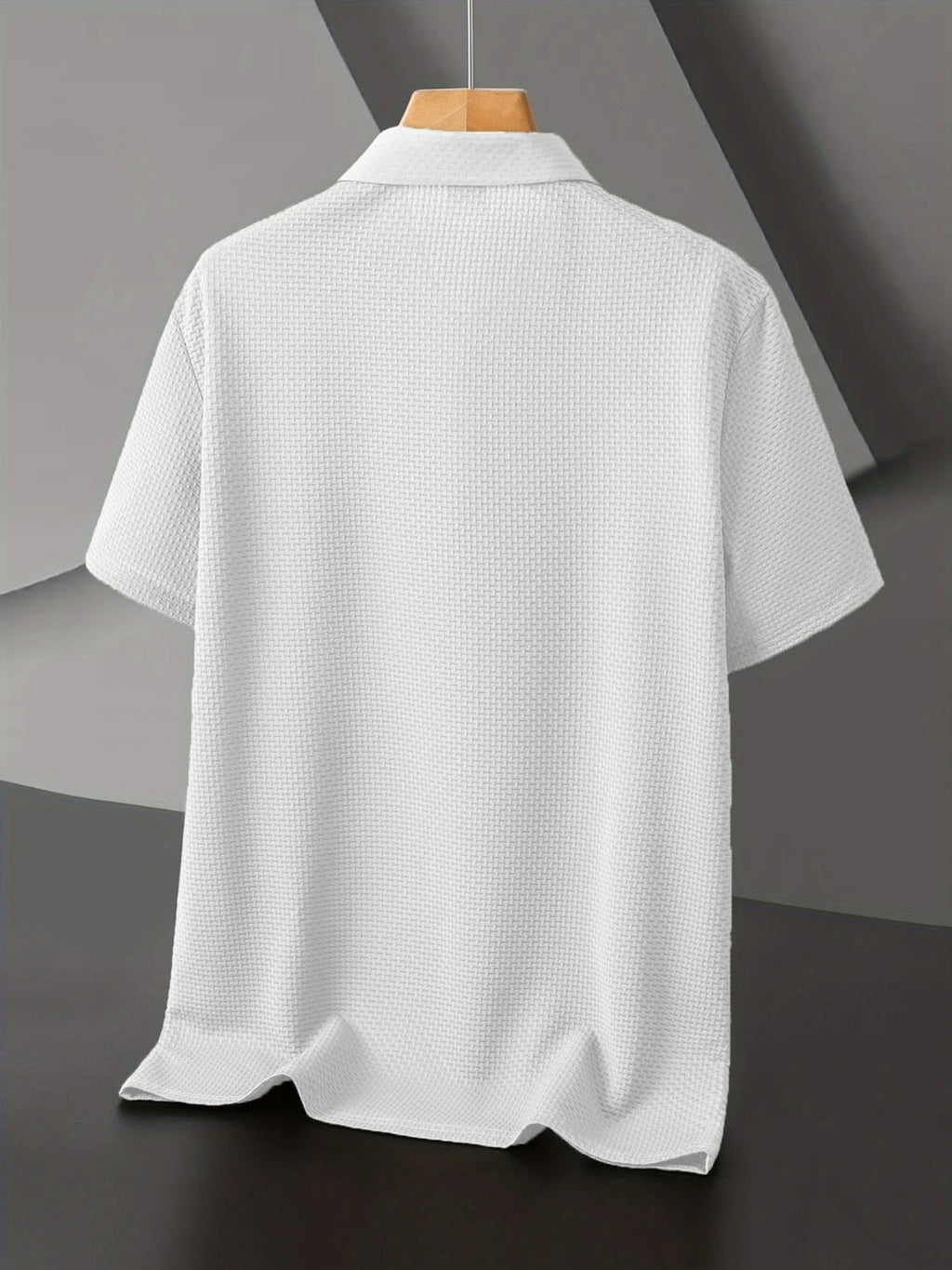 GS1080 Men's "C" Letter Print Breathable Summer Refreshing Quick-Dry Lapel Multi-pc 3pcs Polo Shirt, Men's Short-Sleeve T-Shirt, Men's Apparel Top for Golf, Fishing, Basketball, Camping, Beach - White-Khaki-Blue