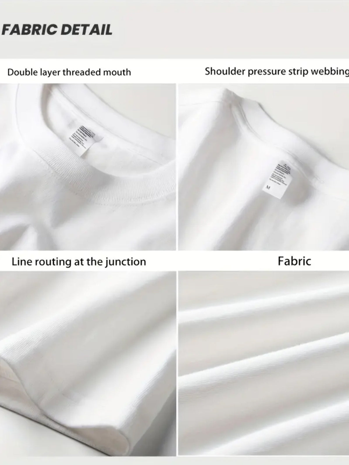 Summer Stylish Niche Printed T-Shirt, Heavyweight High Street English Letter Short Sleeve for Men, Fashionable Loose Fit Daily Short Top - White