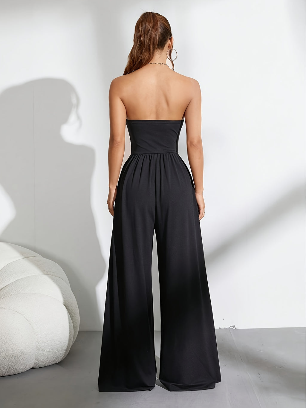 2025 Fashionable Temperament All-Match Jumpsuit - Black