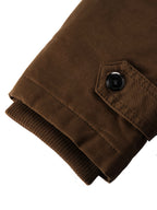 Men'S Heavyweight Winter Jacket Thickened Casual Cargo Detachable Hood Bomber Jacket Stand Collar Zipper Multi-Pockets Warm Coat Thickened Jacket Peacoat - Coffee Color