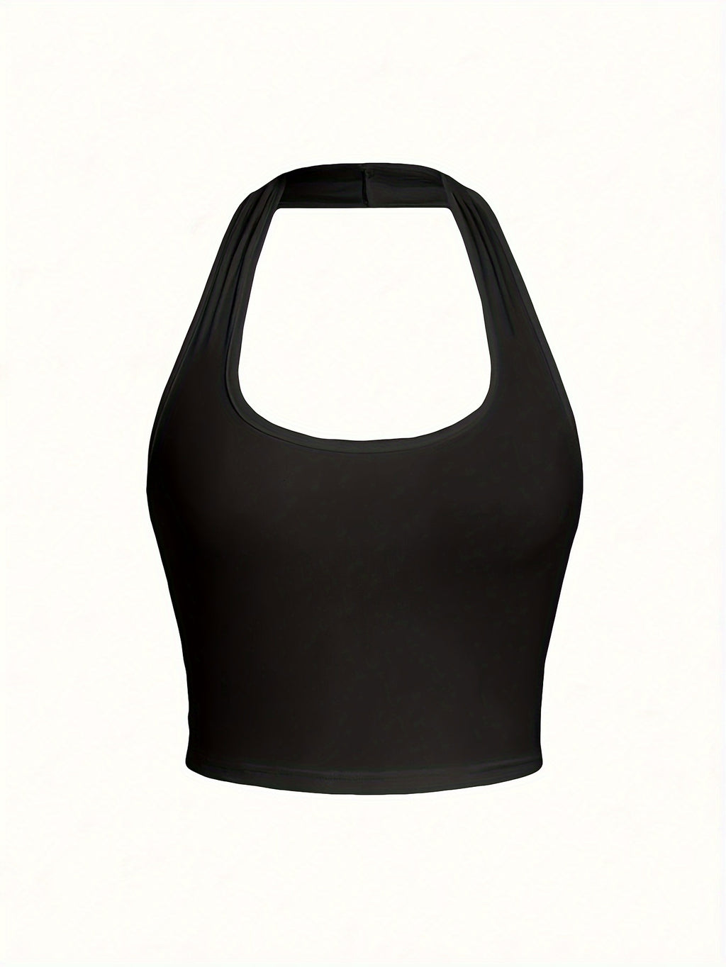 Women's Casual Clothing | Sexy Tank Top | Summer Vest | Summer Top | Sleeveless - Backless - Halter | Y2K | Cute Top | Hanging Neck Top | Halter Tank Top, Base Layer - Black