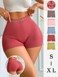 5pcs Set High-Waist Tummy Control Casual Women'S Bermuda Shorts - Mixed colors