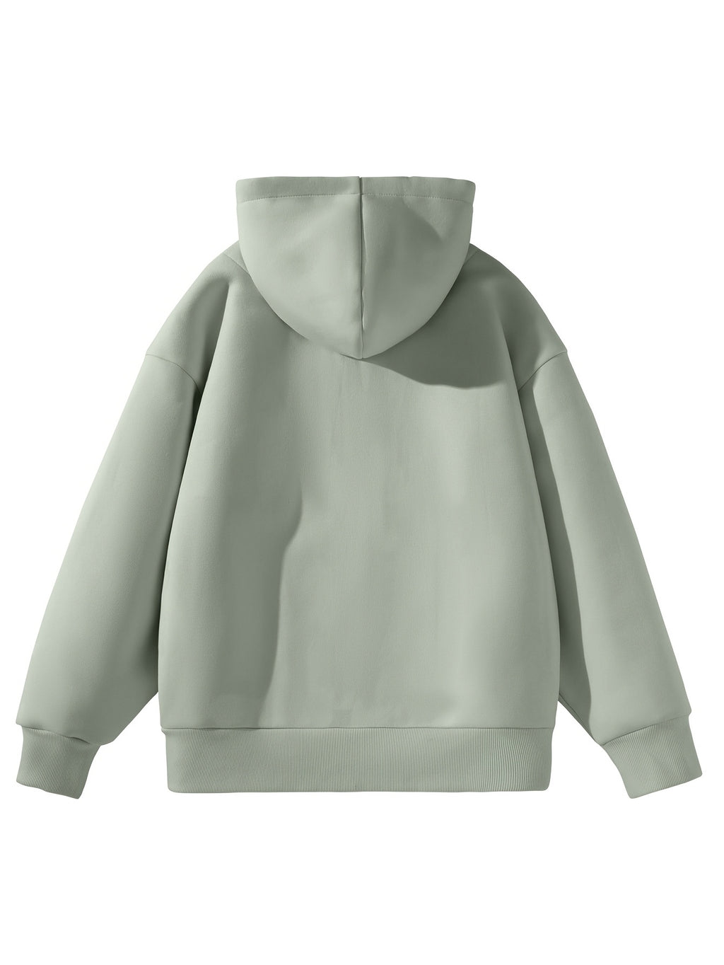 Men's Spring/Autumn Sporty Casual Zip-Up Hooded Sweatshirt, Fashionable and Versatile Hooded Sweatshirt - Matcha Green