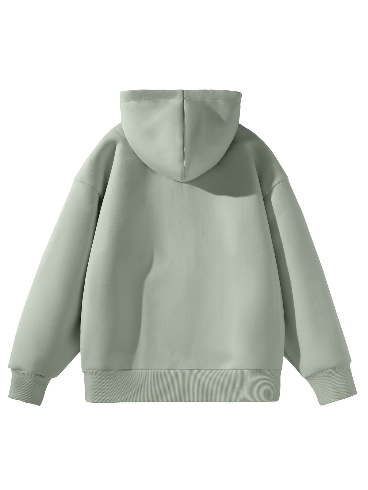Men's Spring/Autumn Sporty Casual Zip-Up Hooded Sweatshirt, Fashionable and Versatile Hooded Sweatshirt - Matcha Green