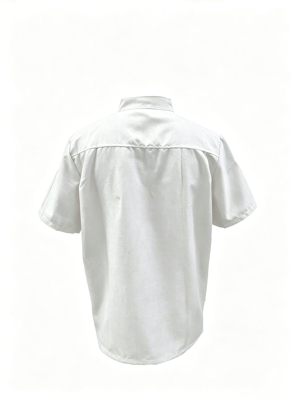 Men'S Summer Short-Sleeve Chef Uniform, Men'S Shirts, Jackets with Pockets, Polyester Fiber Material, Suitable for Hotel Kitchen Dessert Shops, Men'S Gifts - White