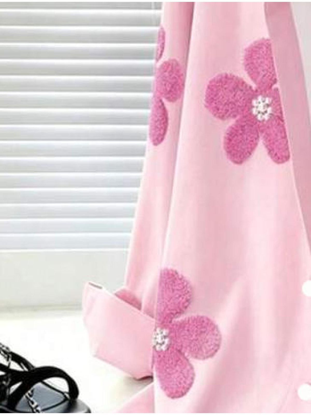 Women's Pretty Shirt, Floral Print Blouse with Faux Pearl Embellishments, Women's Long Sleeve Shirt, Printed Design - Not Textured ZD260727076 - Mixed Color 4
