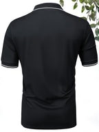 5pcs Summer Lapel Men's Shirts, Solid Color Plain Short Sleeve Shirts, Multi-Color Workwear, Casual Sportswear, Men's Executive Tops - Mixed colors