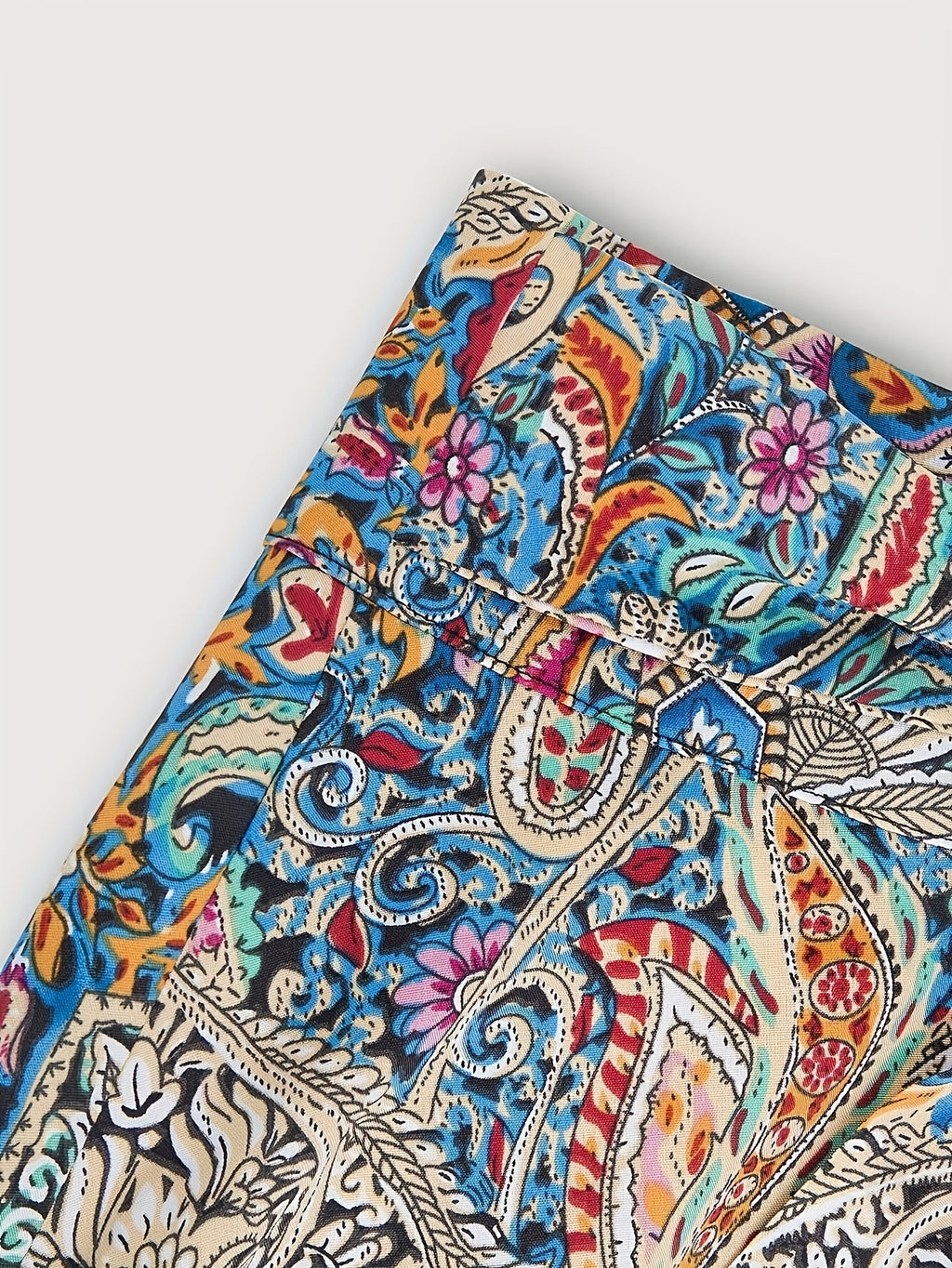 Women's Bohemian Style Printed Casual Vintage Tie-Up Bow Skirt - Mixed colors