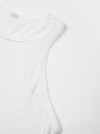 Ladies' Y2K Fashion Round Neck Sleeveless Tank Top, Trendy for Spring And Summer, Suitable for Street Style, Featuring Light Luxury Patterns And Prints. Ideal for Artistic Women, Commuting, Work Attire, Festive Parties - White