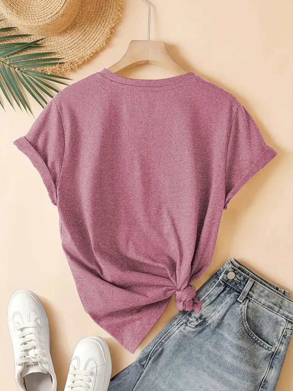 Women'S Summer T-Shirt, Cute Friends Q-Version Character Cartoon Print Nostalgic Style Round Neck Short Sleeve T-Shirt 90S Classic Movie Animation Warner Bros. Fan Gift Casual Vacation Travel Versatile Retro Style Top S-XXL - Brick Red