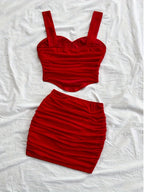 Fashion Solid Color Set - Red