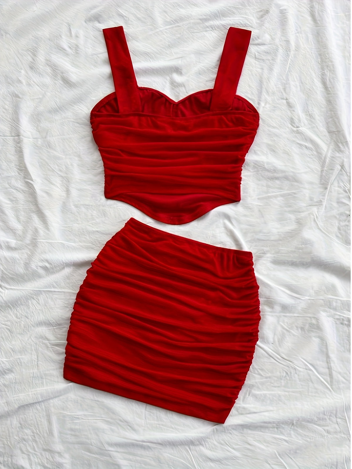 Fashion Solid Color Set - Red