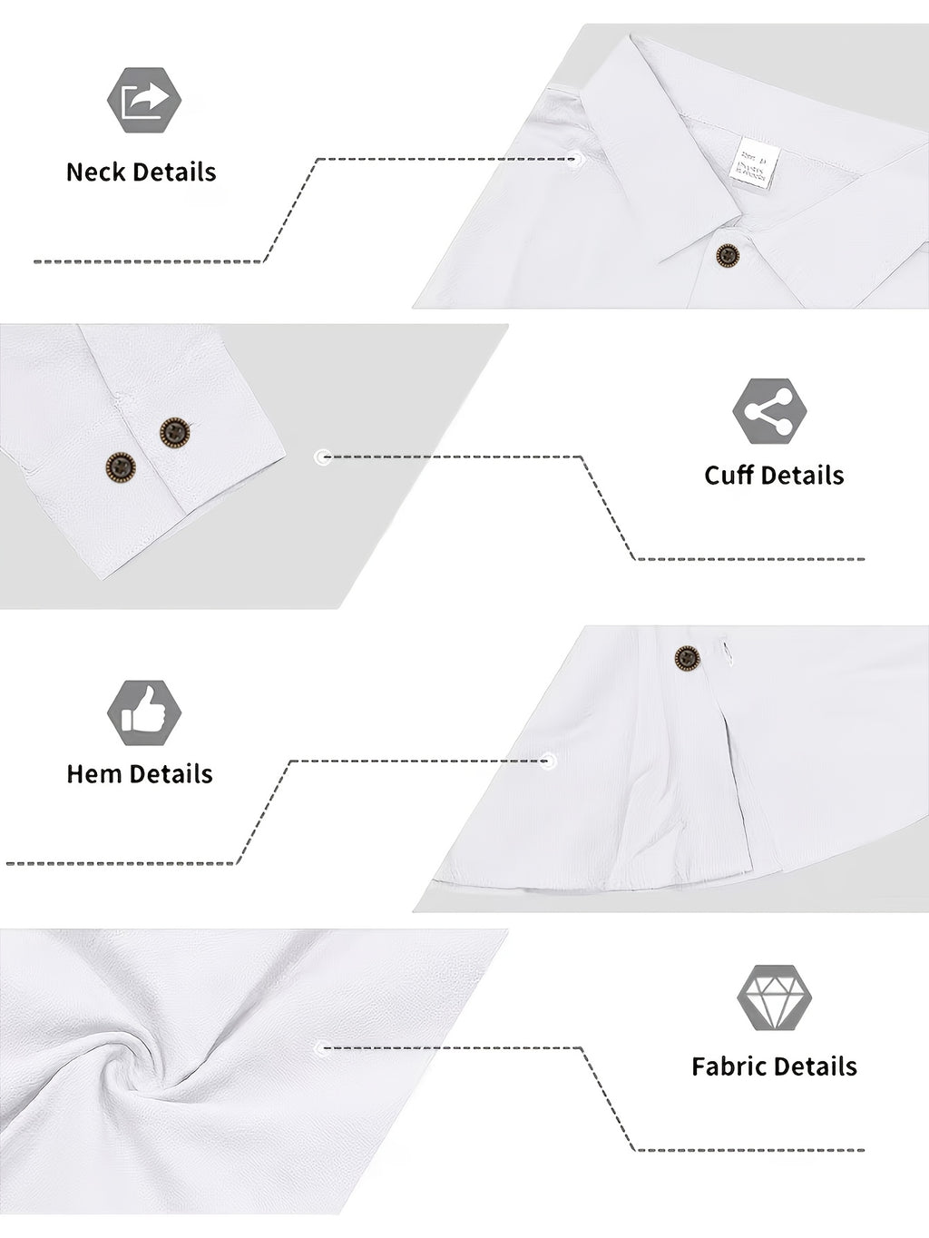 Spring/Autumn Men'S Henley Shirt Linen Long Sleeve, Comfortable And Breathable Fabric, Suitable for Daily Outings, Outdoor Sports, Travel, And Vacation, Lightweight And Breathable Regular Fit with Chest Pocket And Buttoned Cuffs, Ideal for Beach - White
