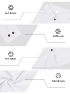 Spring/Autumn Men'S Henley Shirt Linen Long Sleeve, Comfortable And Breathable Fabric, Suitable for Daily Outings, Outdoor Sports, Travel, And Vacation, Lightweight And Breathable Regular Fit with Chest Pocket And Buttoned Cuffs, Ideal for Beach - White