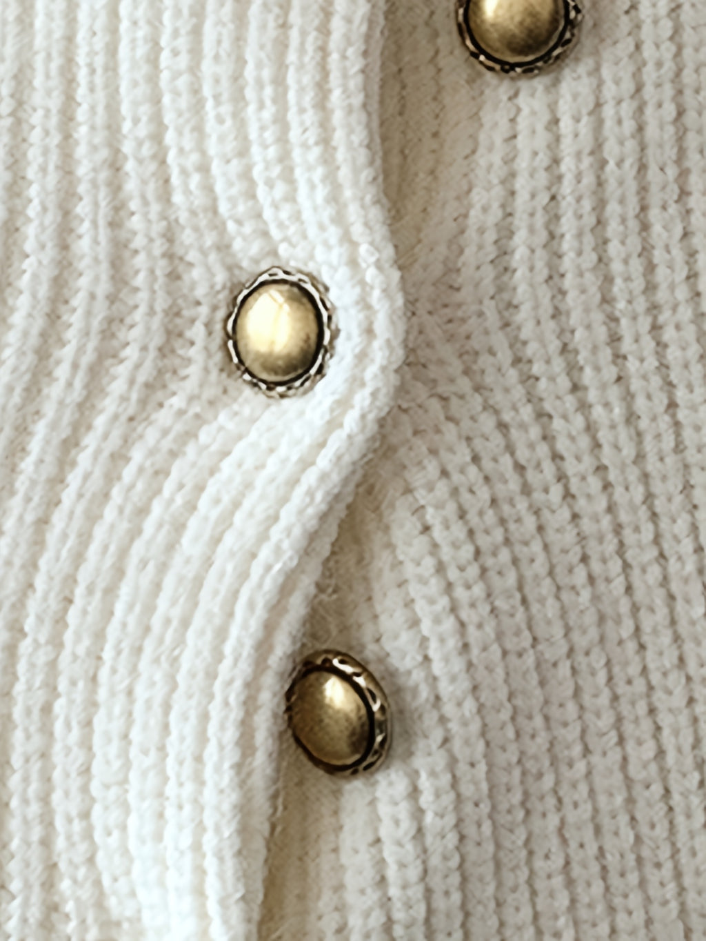 Men's Half-Turtleneck Sweater, Vintage Loose Drop-Shoulder Fit, Old Money Style Simple Casual Design, Autumn/Winter Warm Cable Knit Fabric, Skin-Friendly and Soft, Diagonal Placket with Button Row, Versatile Men's Knit Top, Men's Long-Sleeve Pullover - White