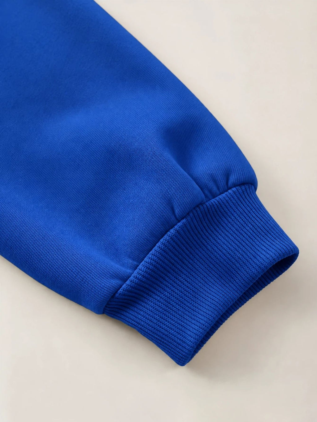 Men'S Hoodie, Casual Daily Wear, Signature Script Print, Pullover Sweatshirt, Streetwear Style, Autumn Winter Outdoor, Oversized Fit with Front Pocket - Royal Blue