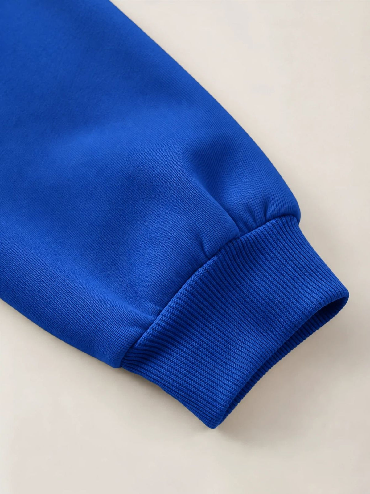 Men'S Hoodie, Casual Daily Wear, Signature Script Print, Pullover Sweatshirt, Streetwear Style, Autumn Winter Outdoor, Oversized Fit with Front Pocket - Royal Blue